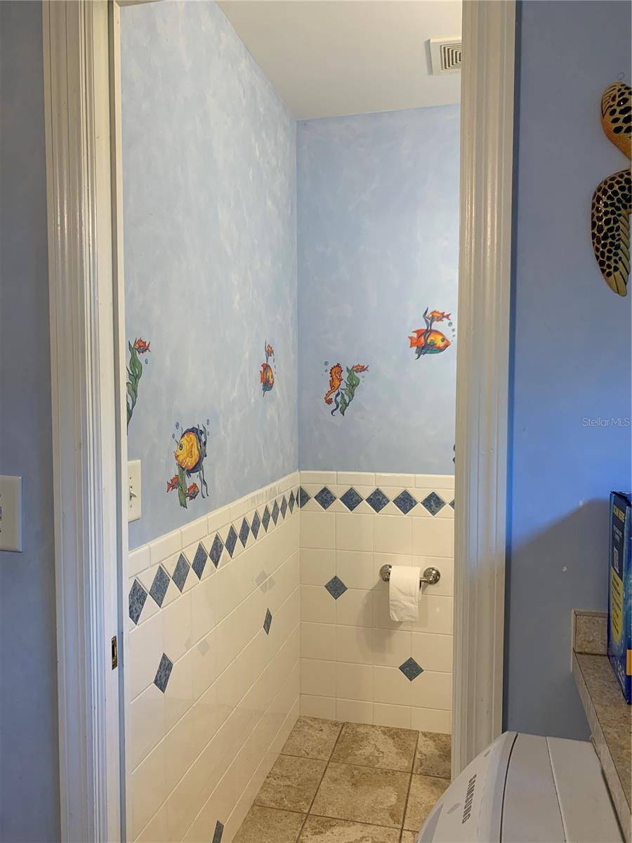 Half bath off Laundry room