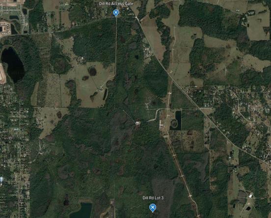 Satellite view for terrain and approximate location