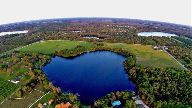 Sunset view over Lake Fern