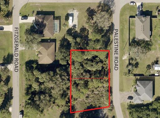 DOUBLE LOT AERIAL VIEW
