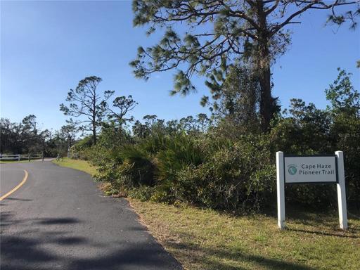 Harness Rd entrance to bike trail and parking, only 4 blocks away