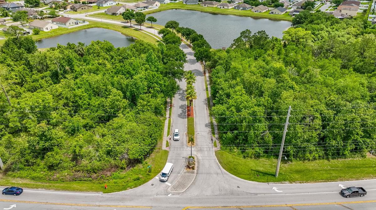 Entrance by Poinciana Blvd