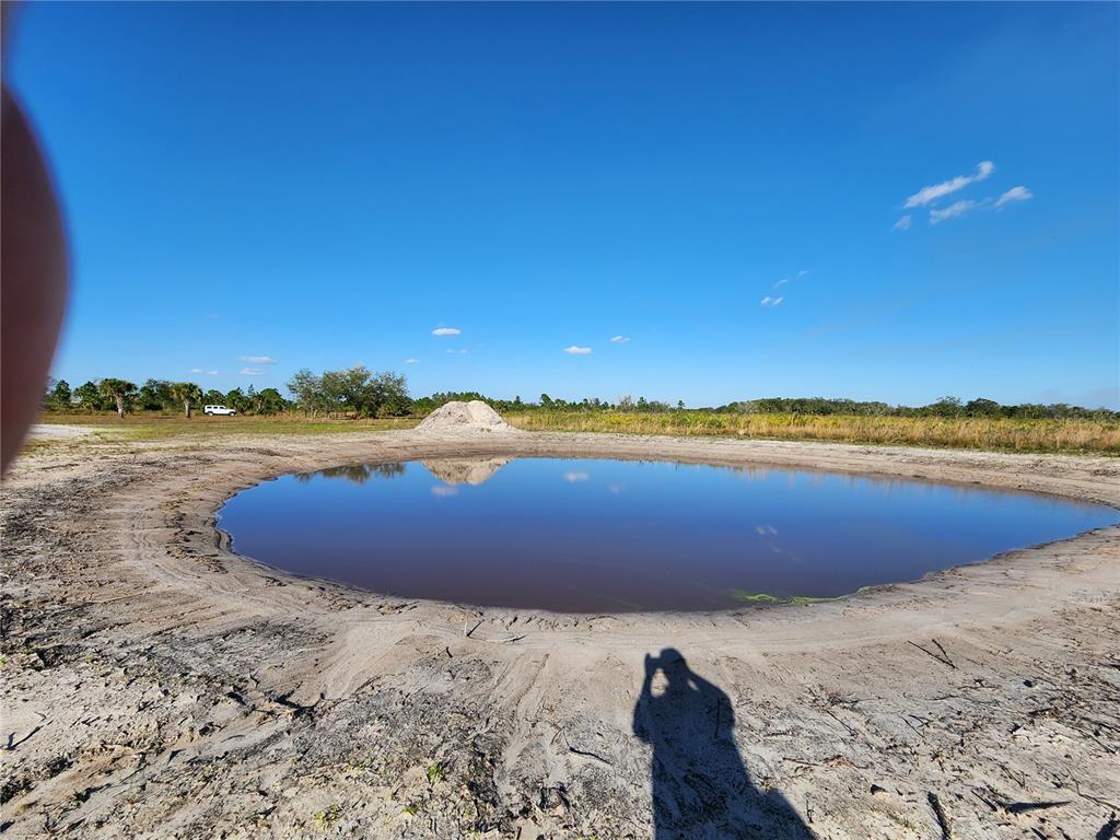 New pond with sloped edges
