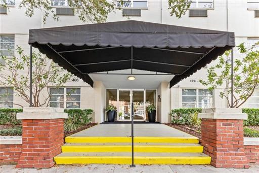 Secure building with Key fob entry.