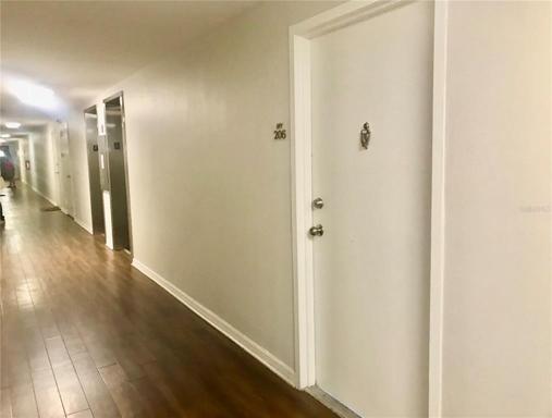 Second floor unit, accessible via stairs or elevator. Gym is located down the hall.