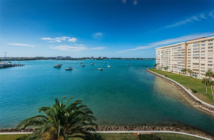 View from Living room over looking Boca Ciega and the Gulf of Mexico