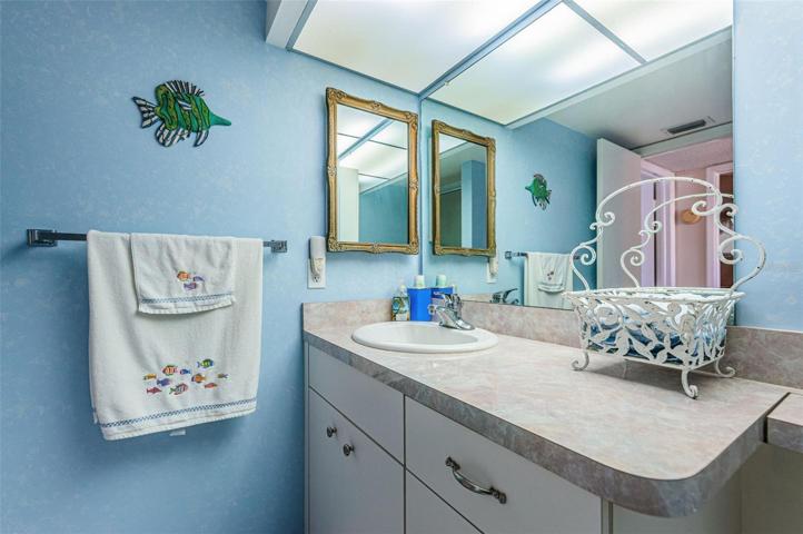 Guest Bath with updated vanity