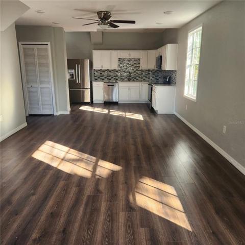 Living, Dining and Kitchen