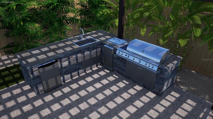 Outdoor Kitchen Rendering