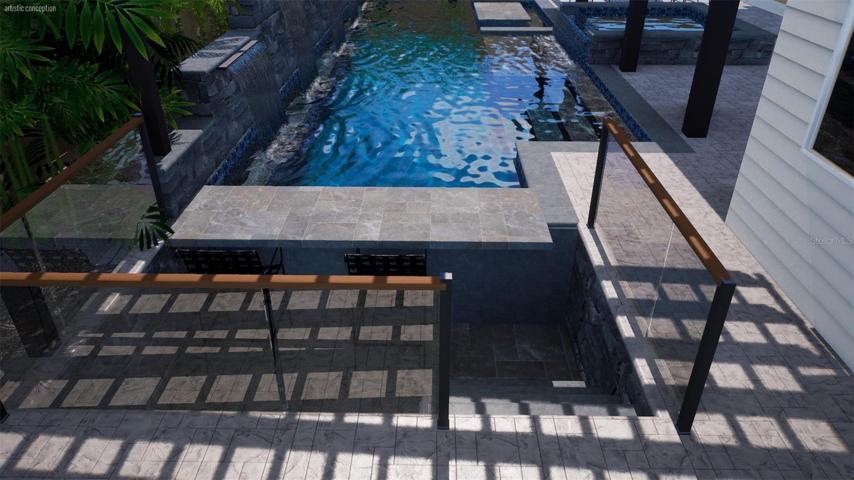 Pool/Spa/Sunken Bar Rendering