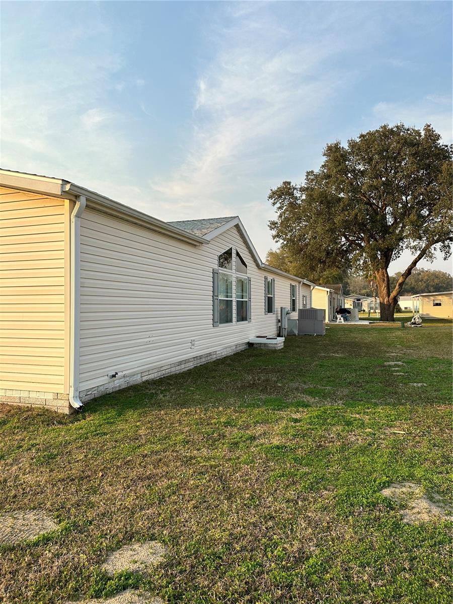 rear of home