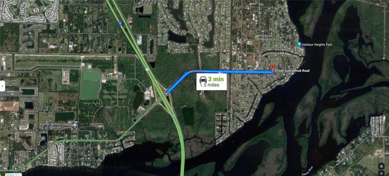 The Drive to I-75 is 1.5 miles. 