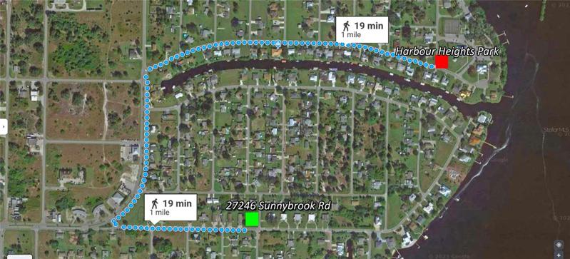 A walk to Harbour Heights Park is exactly 1 mile. (Entirely on sidewalks)