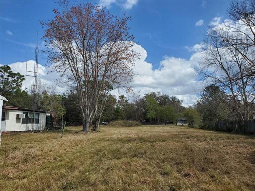 Looking toward the front road