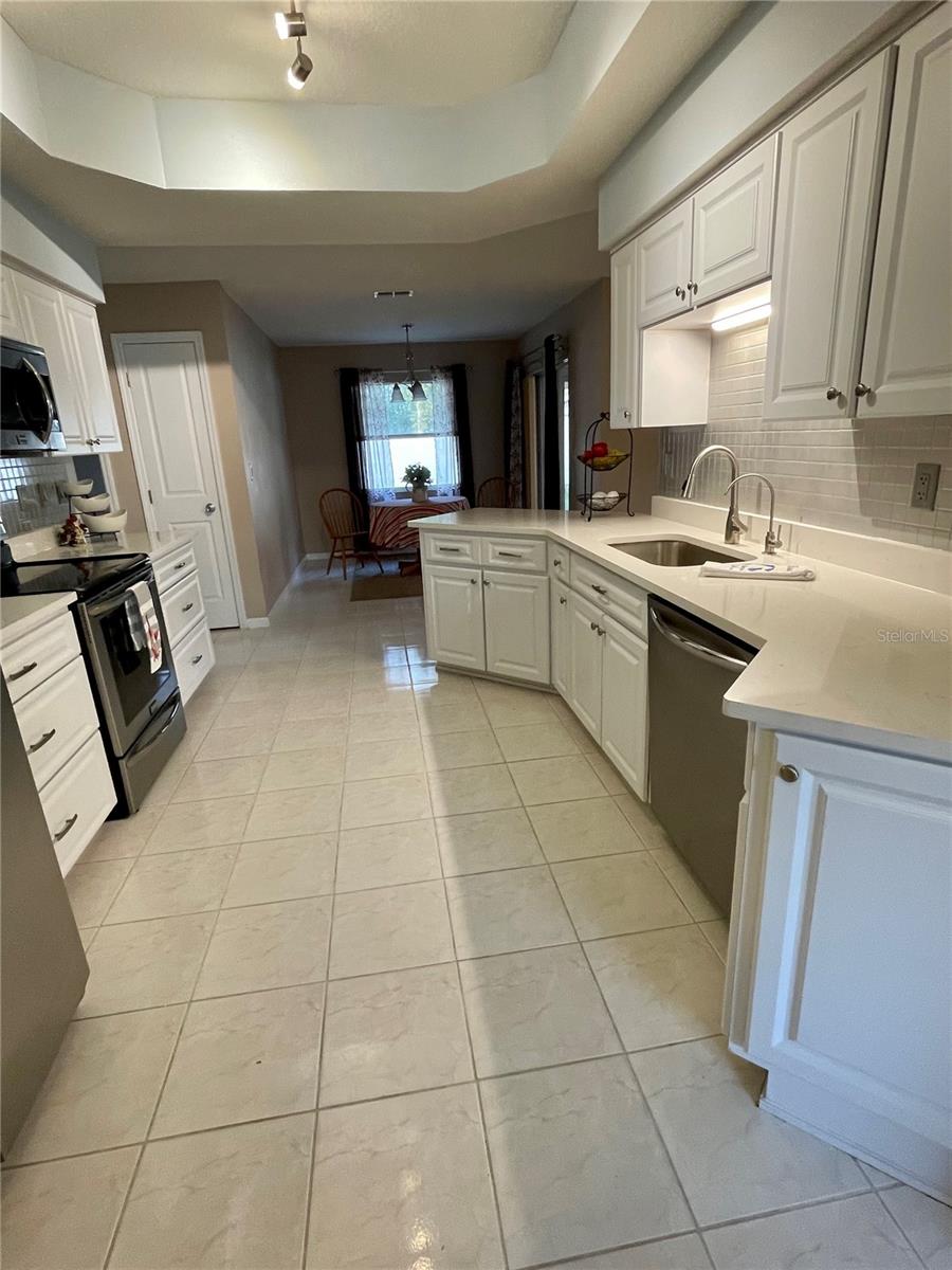 Kitchen - looking in from the laundry doorway