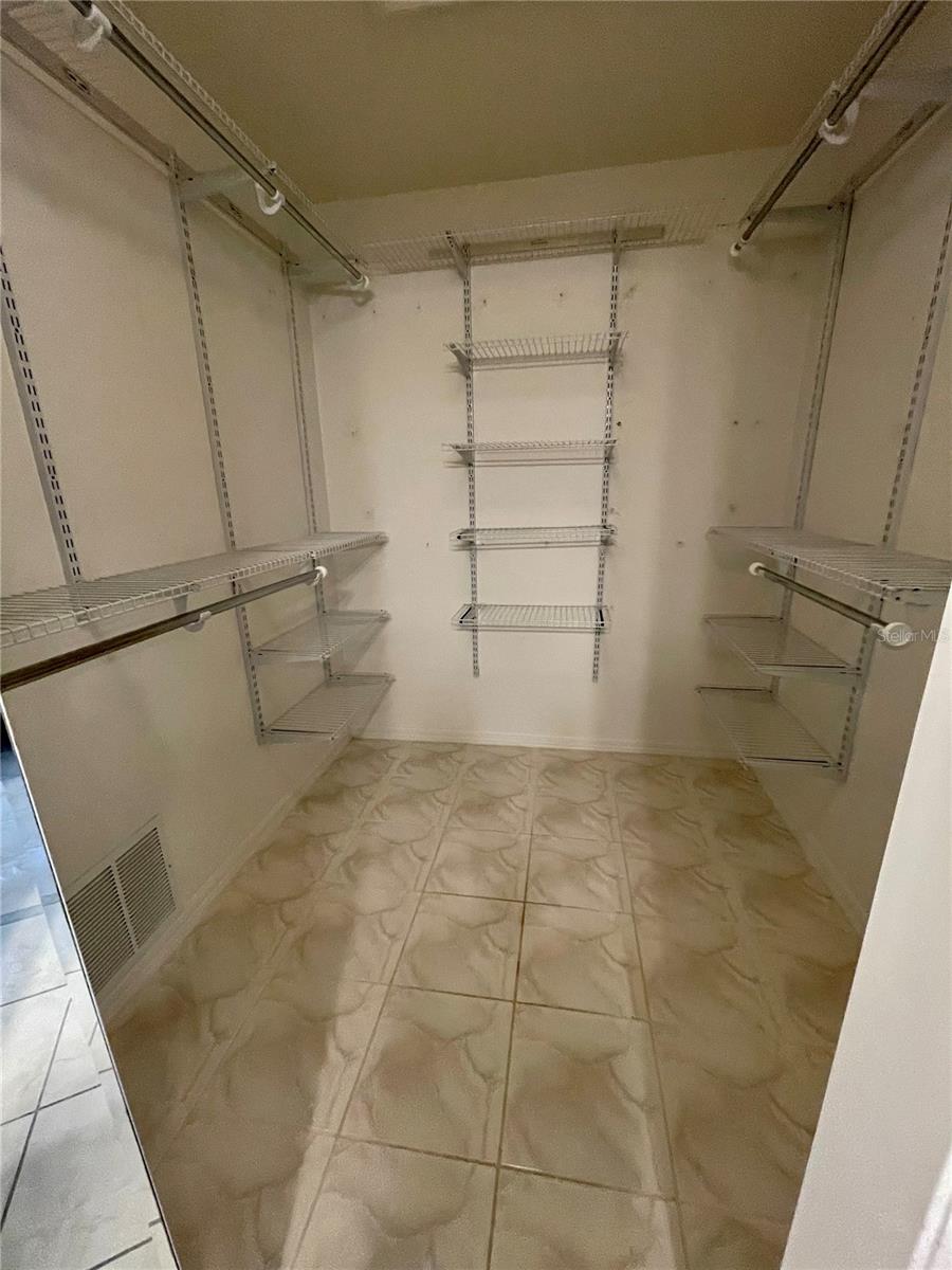 Master walk-in closet