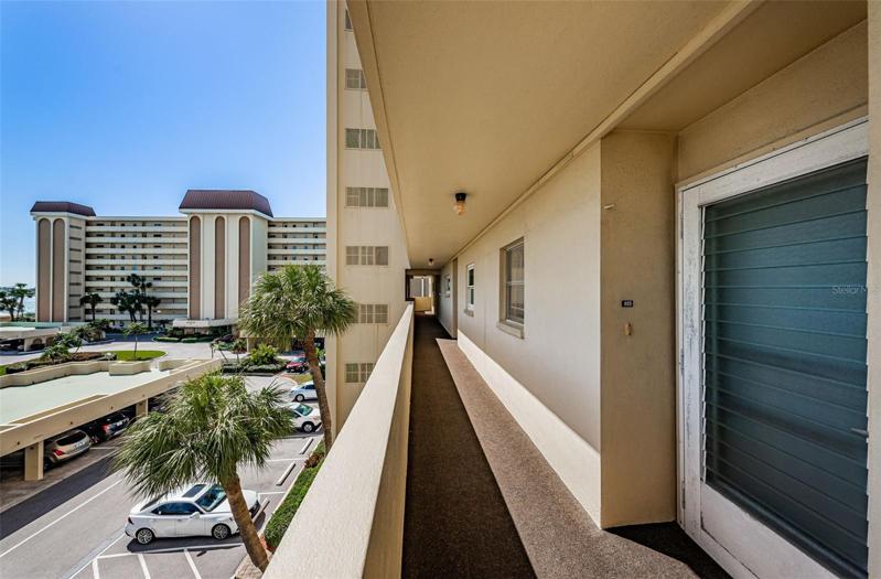 Walkway to condo