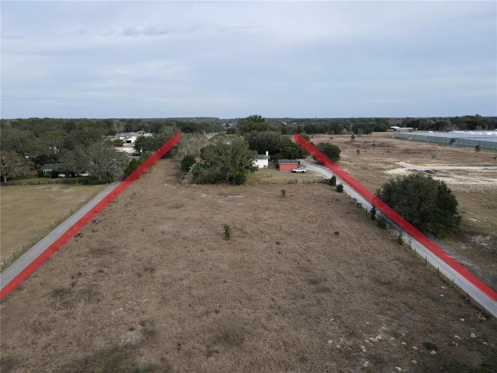 View of lot depth.