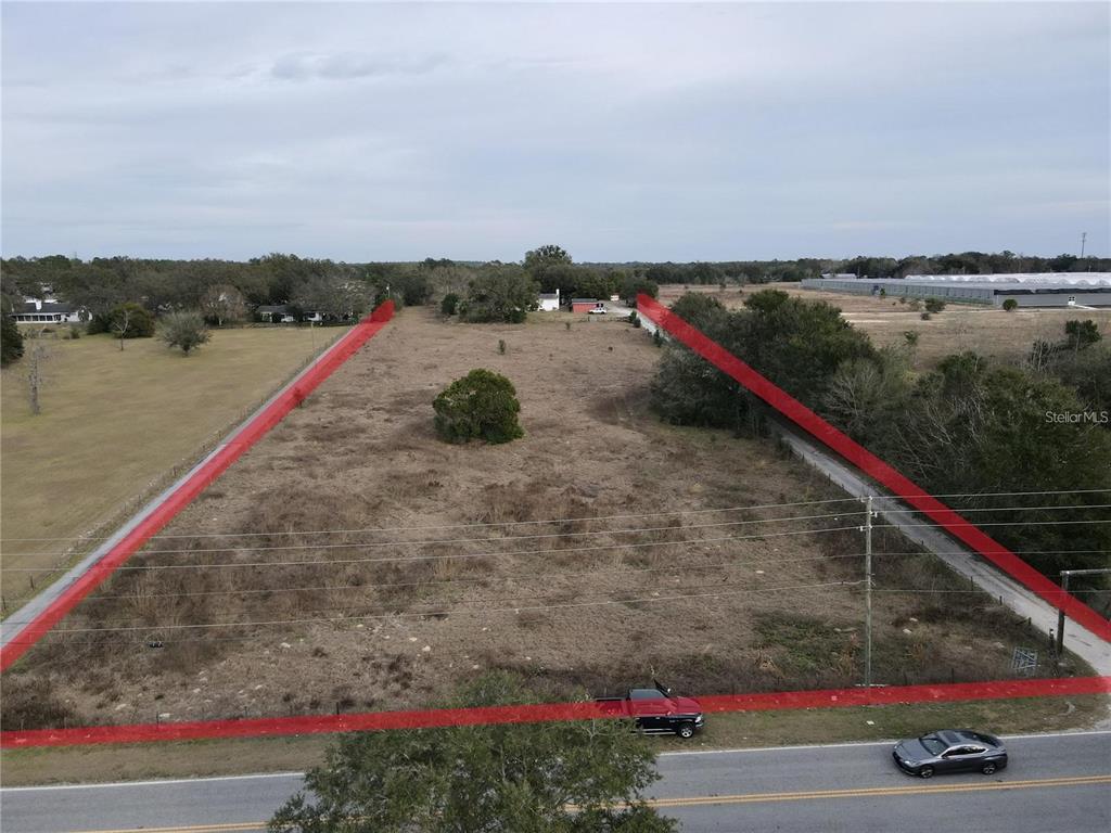 Property has 225.4 feet of road frontage on Plymouth Sorrento Road and is 936.7 feet deep.