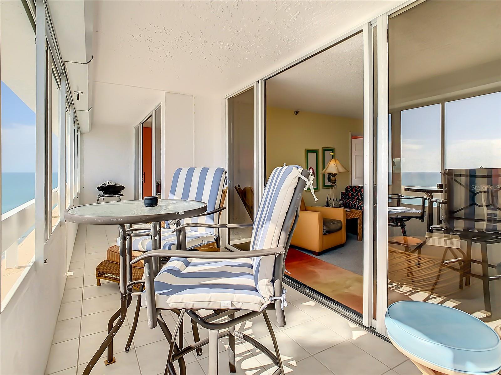 Gulf side balcony overlooking Gulf of Mexico