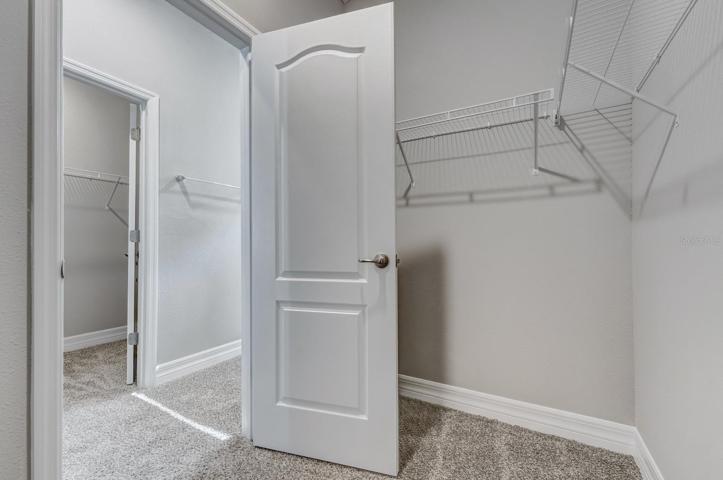 Double walk in closets
