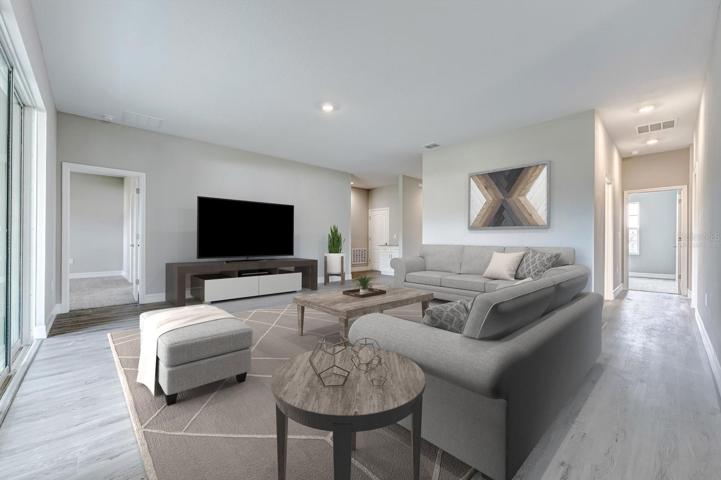 Great Room Area Virtually Staged