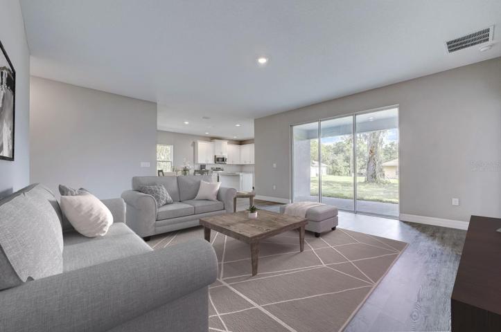 Great Room Area Virtually Staged