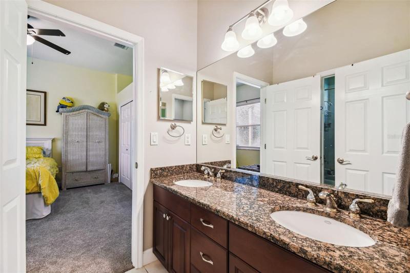 Jack & Jill Bathroom with Double Sinks
