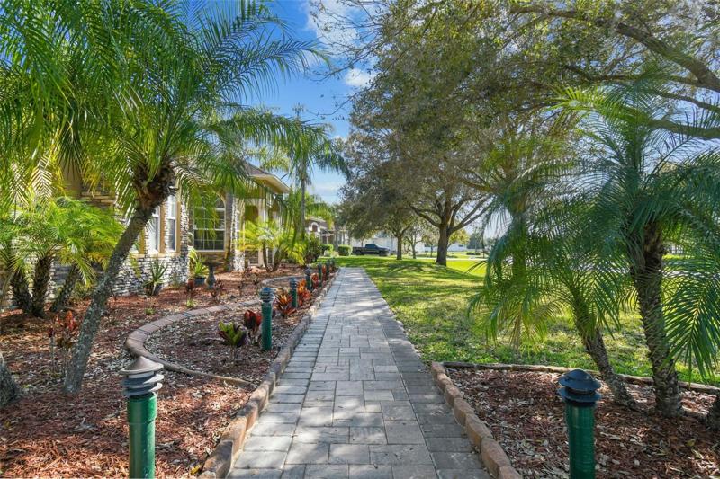 60 Ft of elegant pavered walkway