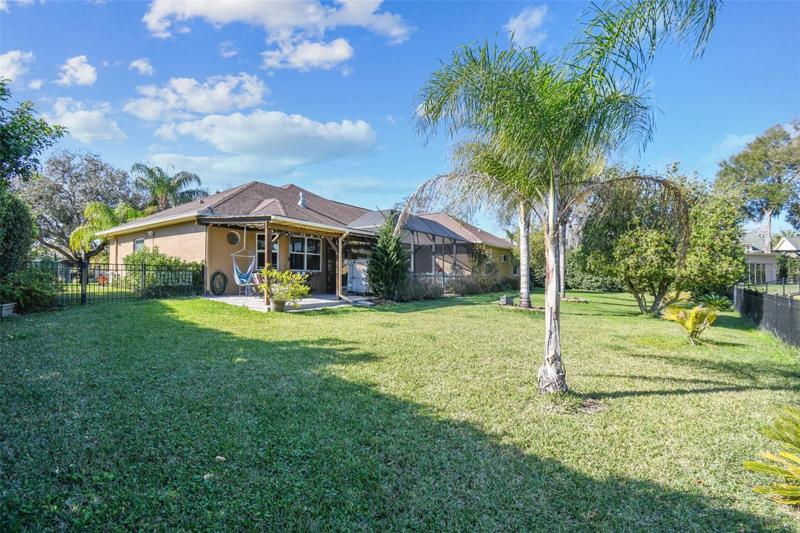 Large backyard could accommodate a future pool