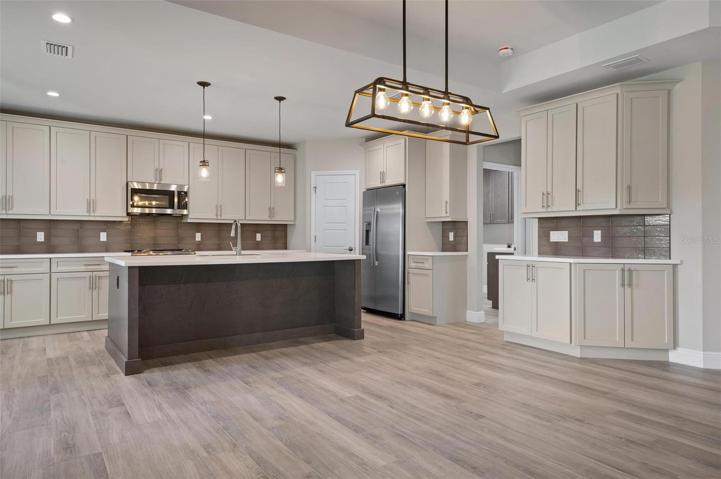 Open Concept Kitchen with Island