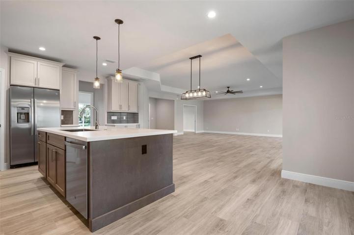 Open Concept Kitchen with Island