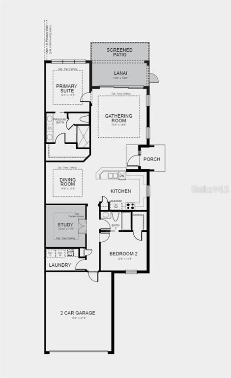 Structural options added include: tray ceilings, extended screened patio, 8' interior doors, study, pre-plumb for future laundry sink and pool/spa. 