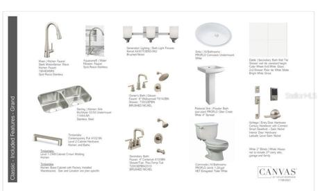 Design Selections.  Home is under construction and selections are subject to change.