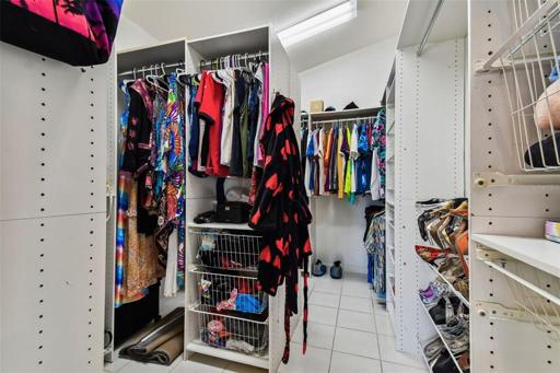 Large walk-in master closet