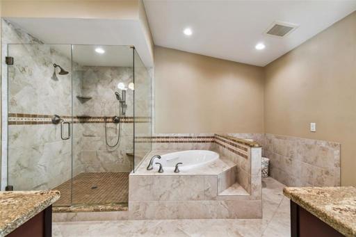 Dual Vanities in Master bathroom