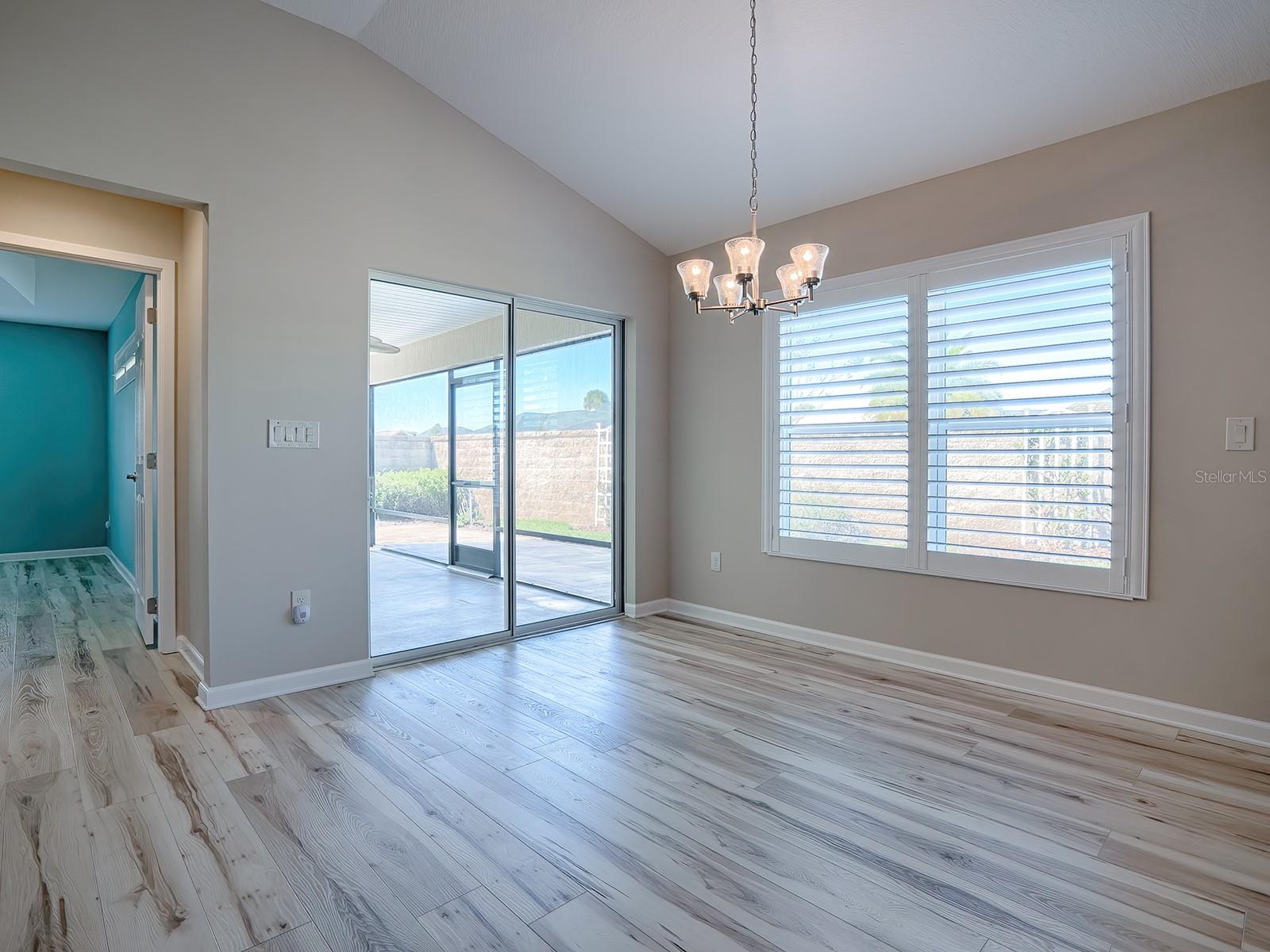 PLANTATION SHUTTERS THROUGHOUT!