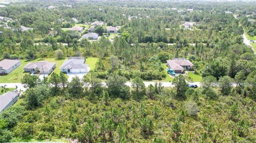 Aerial looking east