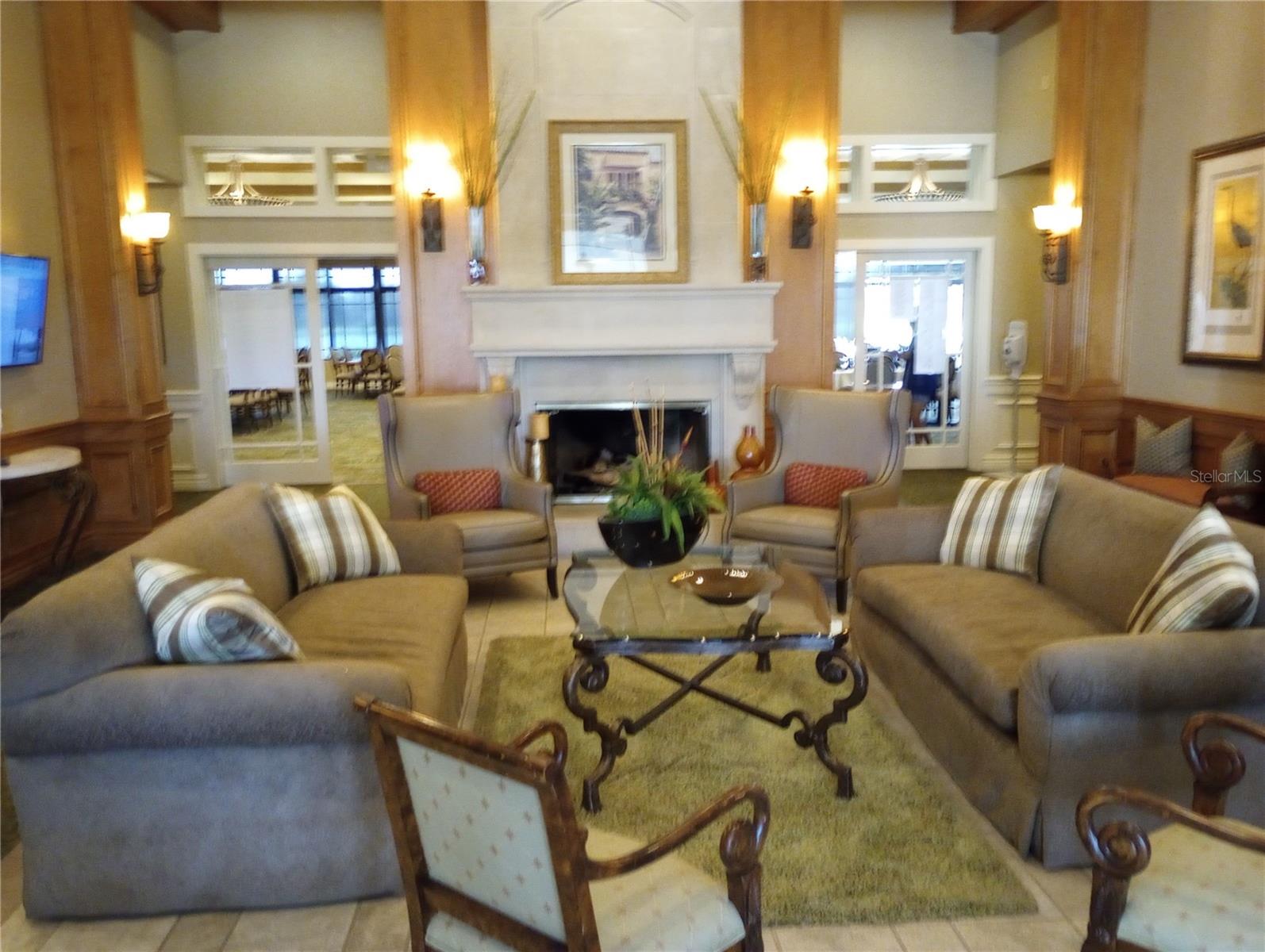 Inside the club
