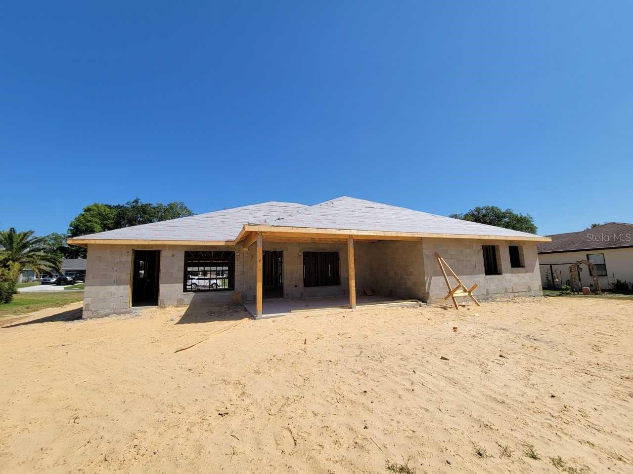 Actual home under construction