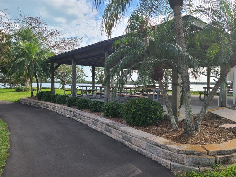 picnic area on Sarasota bay