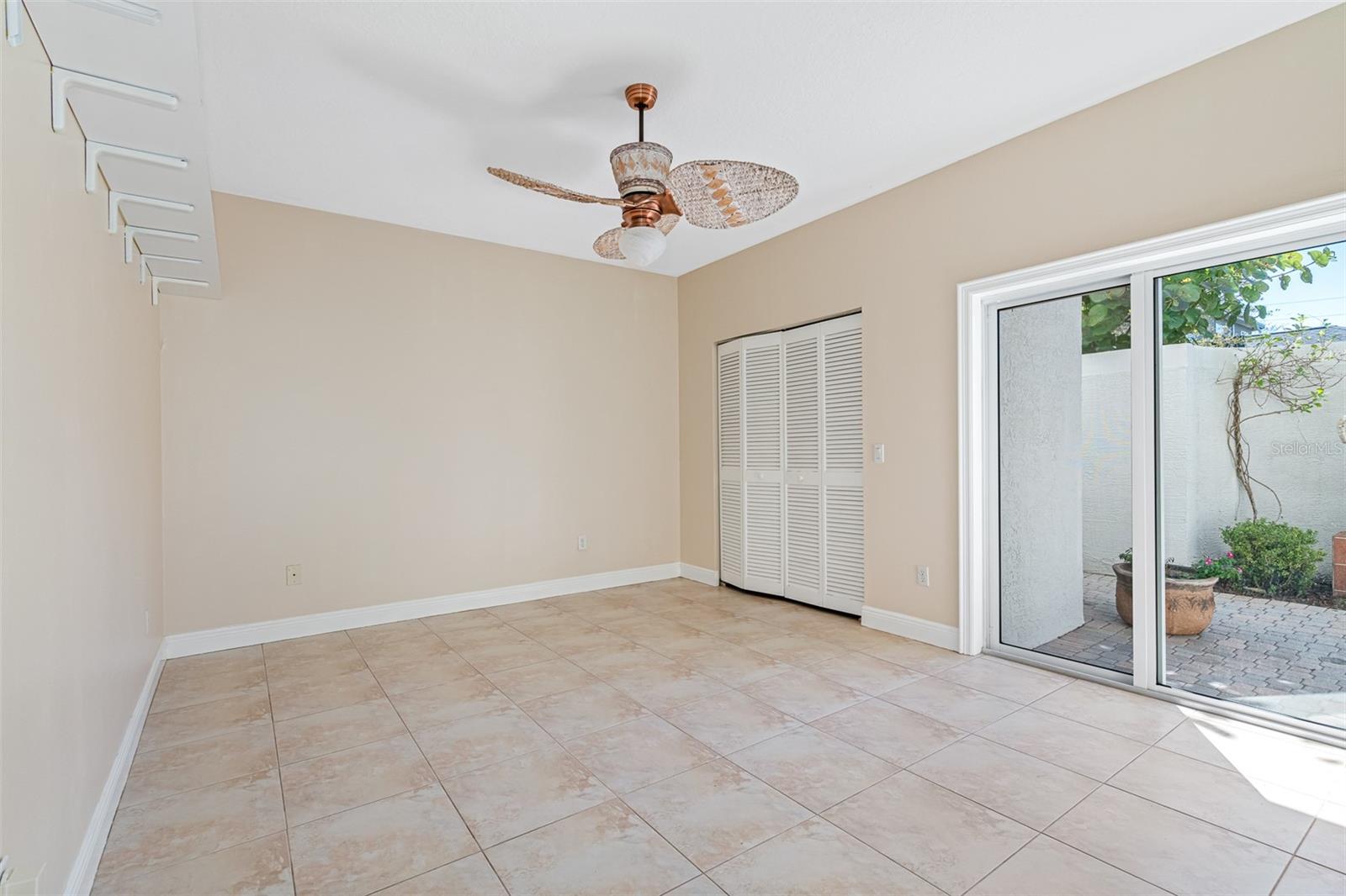 2nd Bedroom Leads to Courtyard