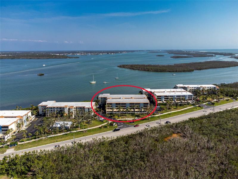 1651 Beach Rd. Aerial looking South