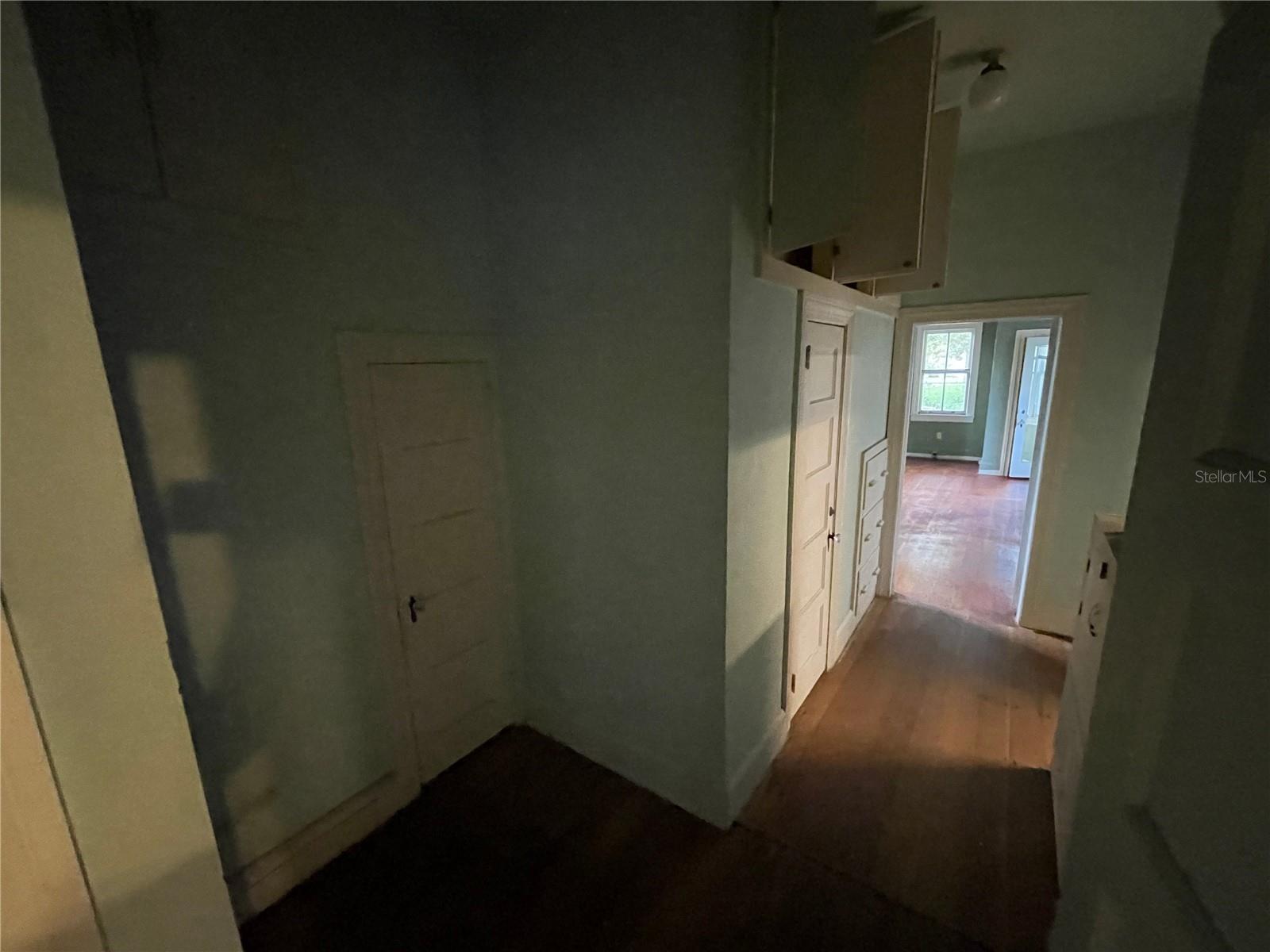 Hallway with ample storage