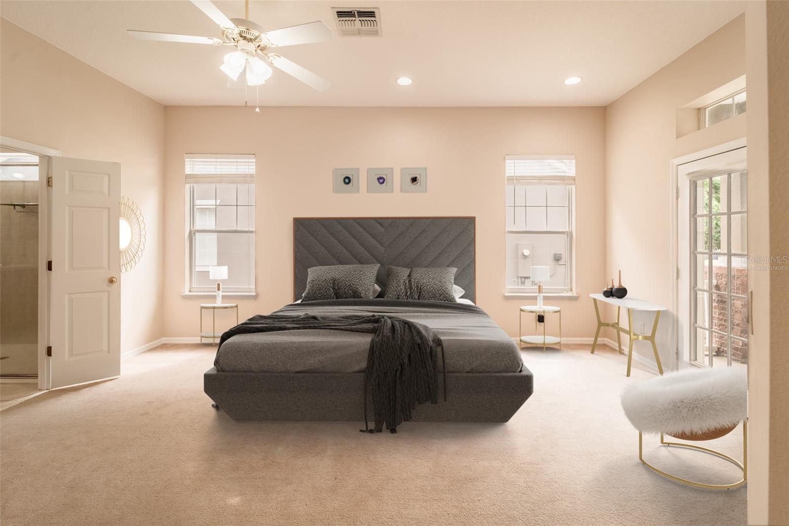 Master bedroom | Virtually Staged