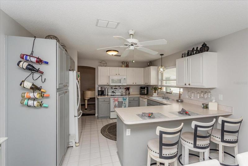 Kitchen w/ Upgraded Lighting Fixtures 