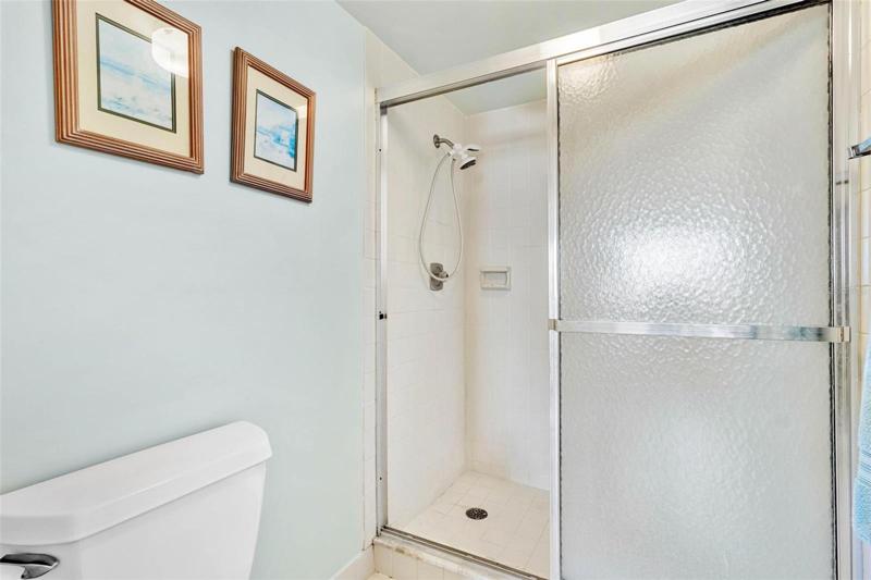 Primary bathroom with walk-in shower