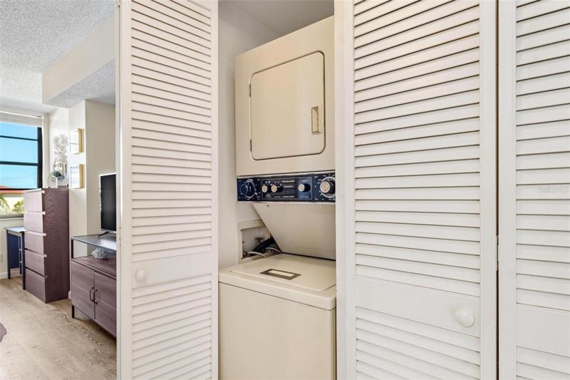 Washer & dryer in your unit... very convenient!