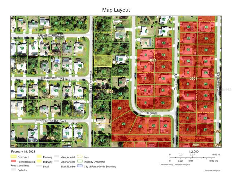 County Scrub Jay map, lot is not in the red Scrub Jay area