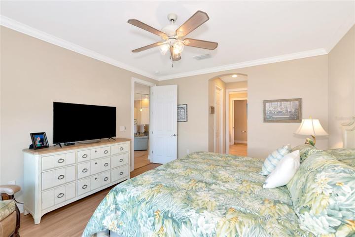 Master bedroom on the first floor